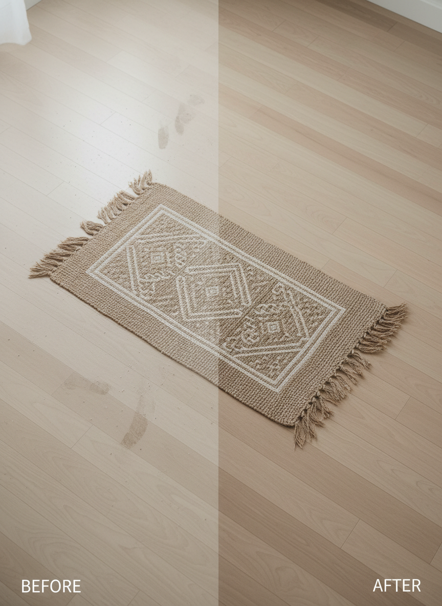 清掃前後の比較